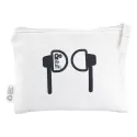 &amp;stuff Calico 12.5 x 17cm Earphone Pouch