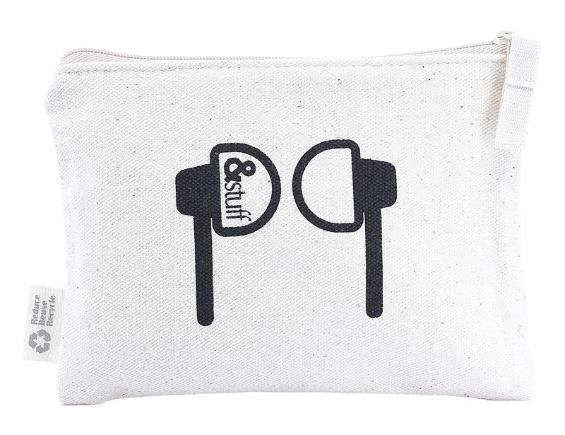 &stuff Calico 12.5 x 17cm Earphone Pouch
