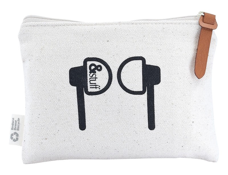 &stuff Calico 12.5 x 17cm Earphone Pouch