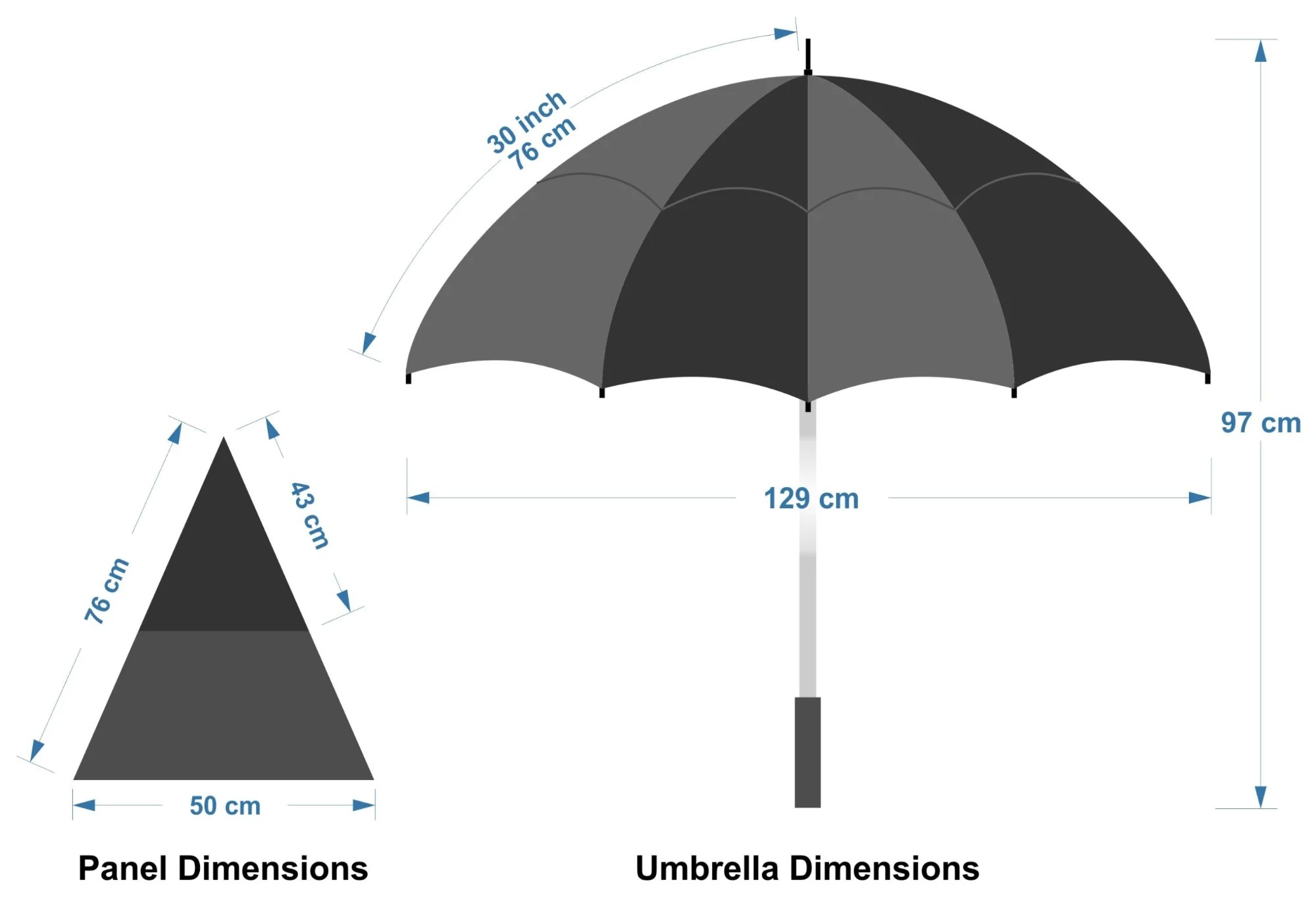Blizzard 76cm RPET Auto Open Vented Golf Umbrella