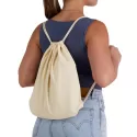 Drawstring Library Calico Backpack