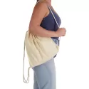 Drawstring Library Calico Backpack