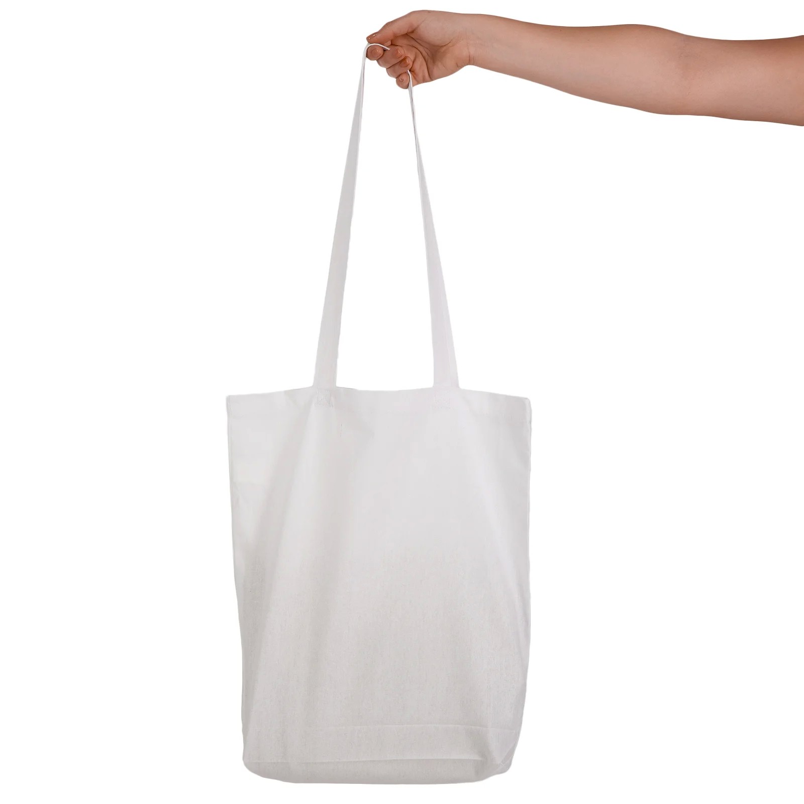Coloured Long Handle Cotton Bag