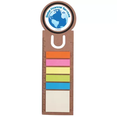 Noteflag Ruler Circle Cardboard Bookmark