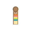 Noteflag Ruler Circle Cardboard Bookmark