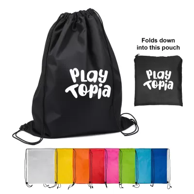 Pronto Polyester Drawstring Backpack