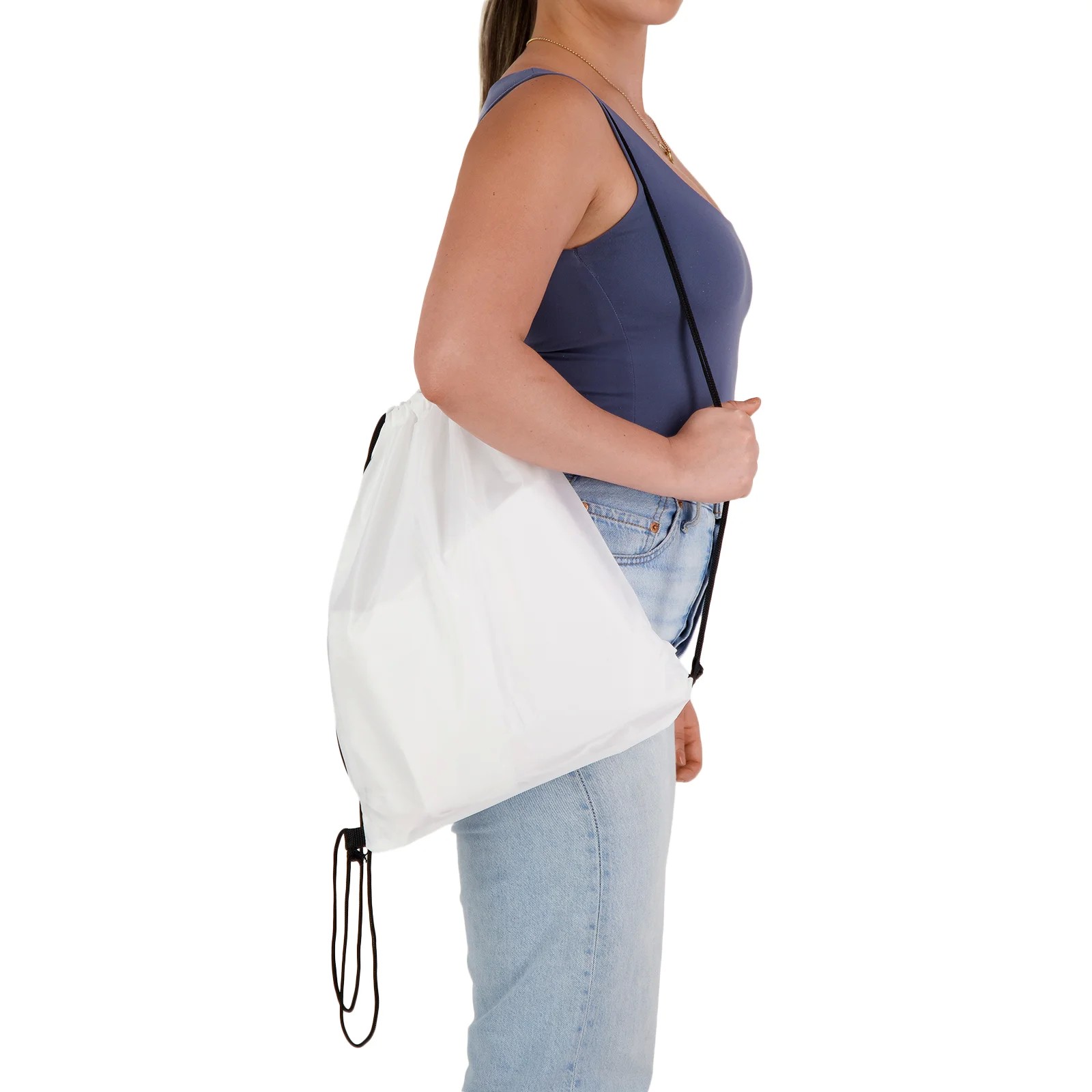 Pronto Polyester Drawstring Backpack