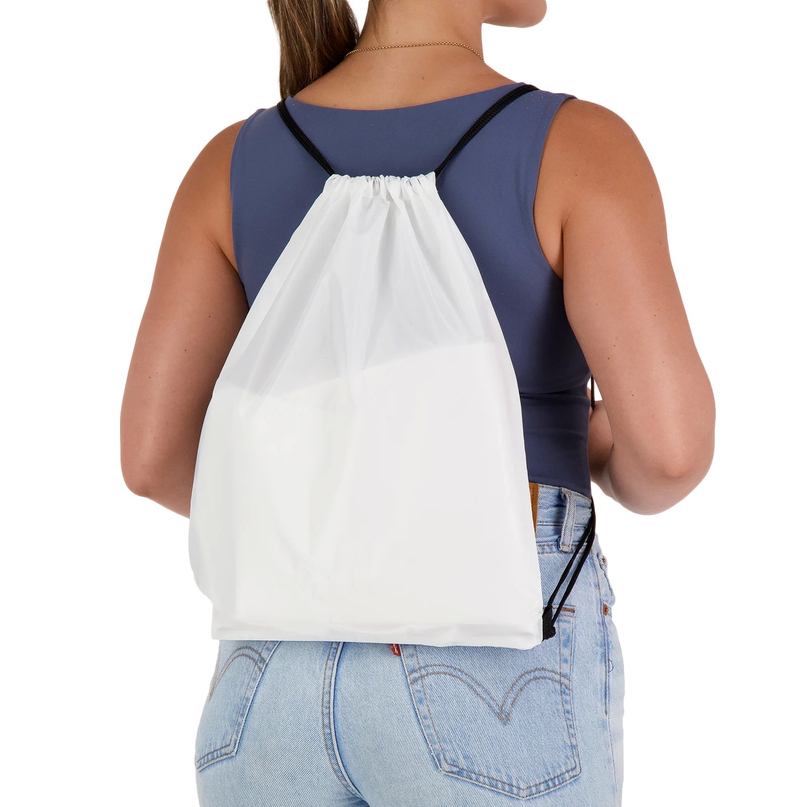 Pronto Polyester Drawstring Backpack