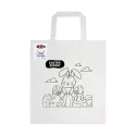 Colouring Short Handle Cotton Bag with Crayons