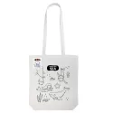 Colouring Long Handle Cotton Bag with Crayons
