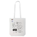 Colouring Long Handle Cotton Bag with Crayons