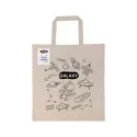 Colouring Short Handle Calico Bag with Crayons