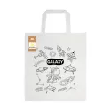 Colouring Short Handle Cotton Bag with Pencils