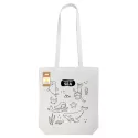 Colouring Long Handle Cotton Bag with Pencils