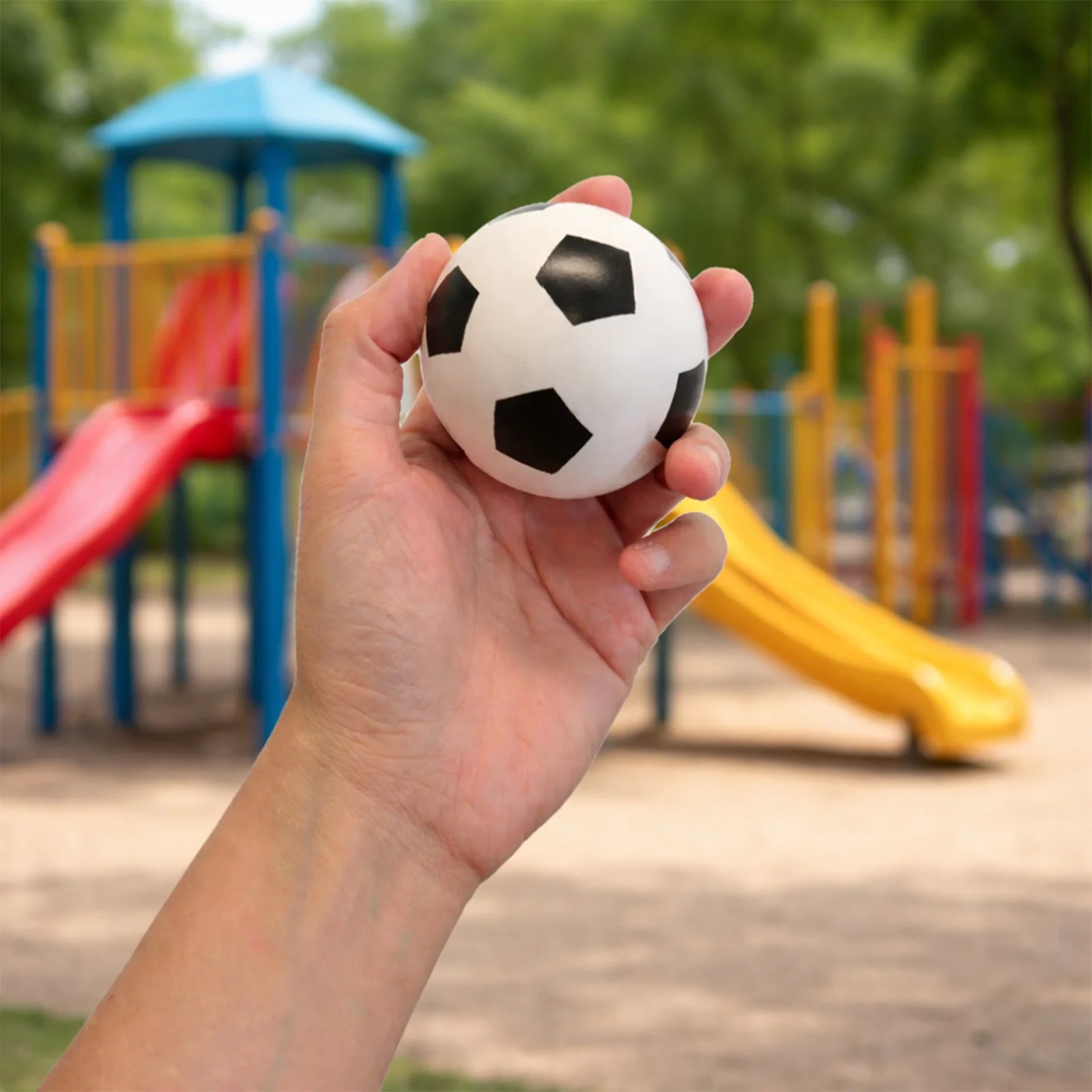 Hi Bounce Rubber Soccer Ball