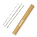 Evergreen Straw Stainless Steel Set