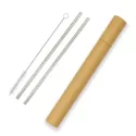 Evergreen Straw Stainless Steel Set