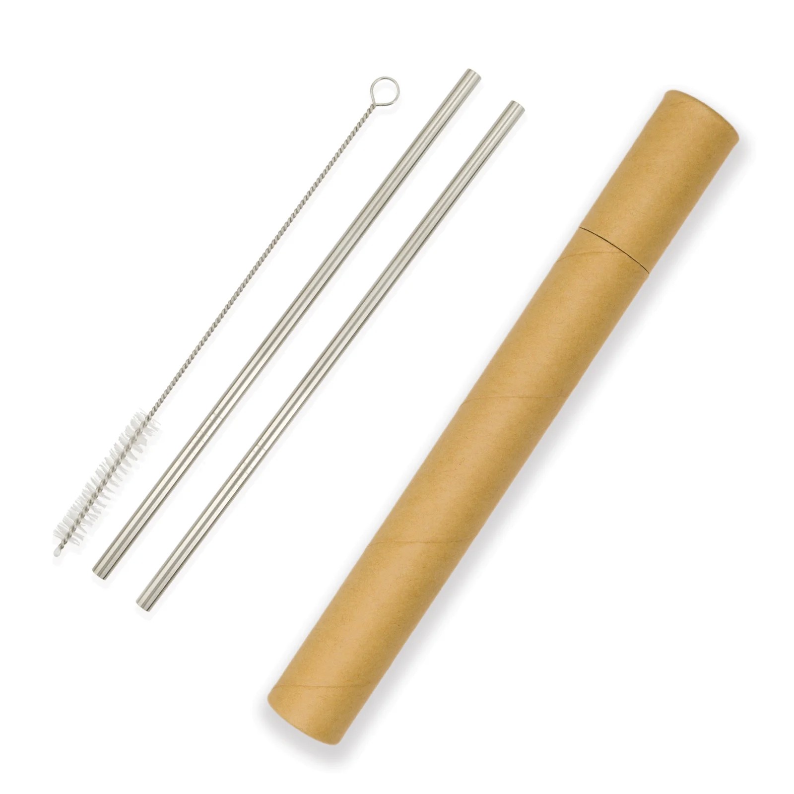 Evergreen Straw Stainless Steel Set