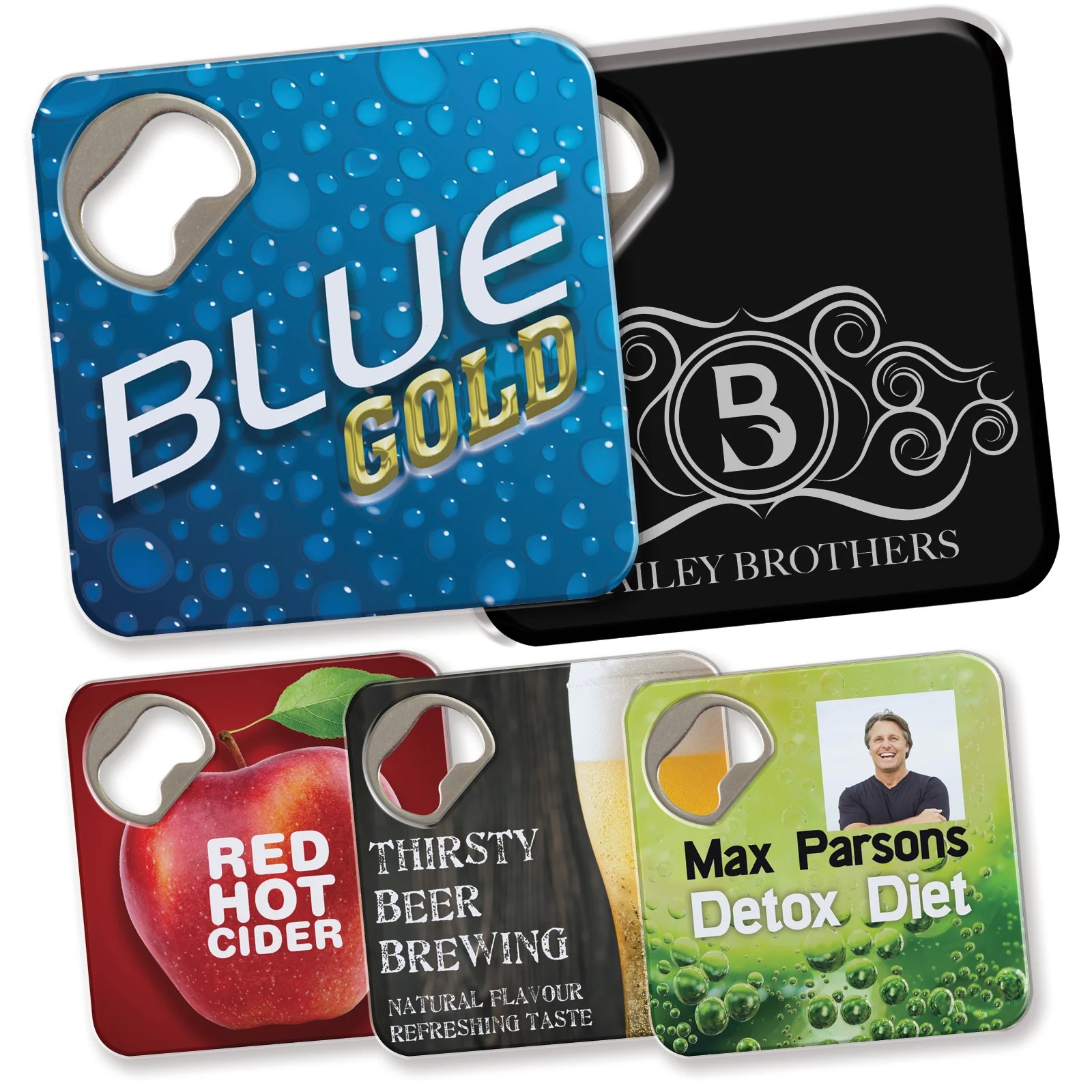 Quench Coaster Steel Bottle Opener