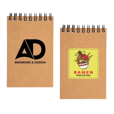 Survey Spiral Pocket Cardboard Notebook