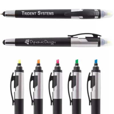 Trident Stylus Highlighter Plastic Pen