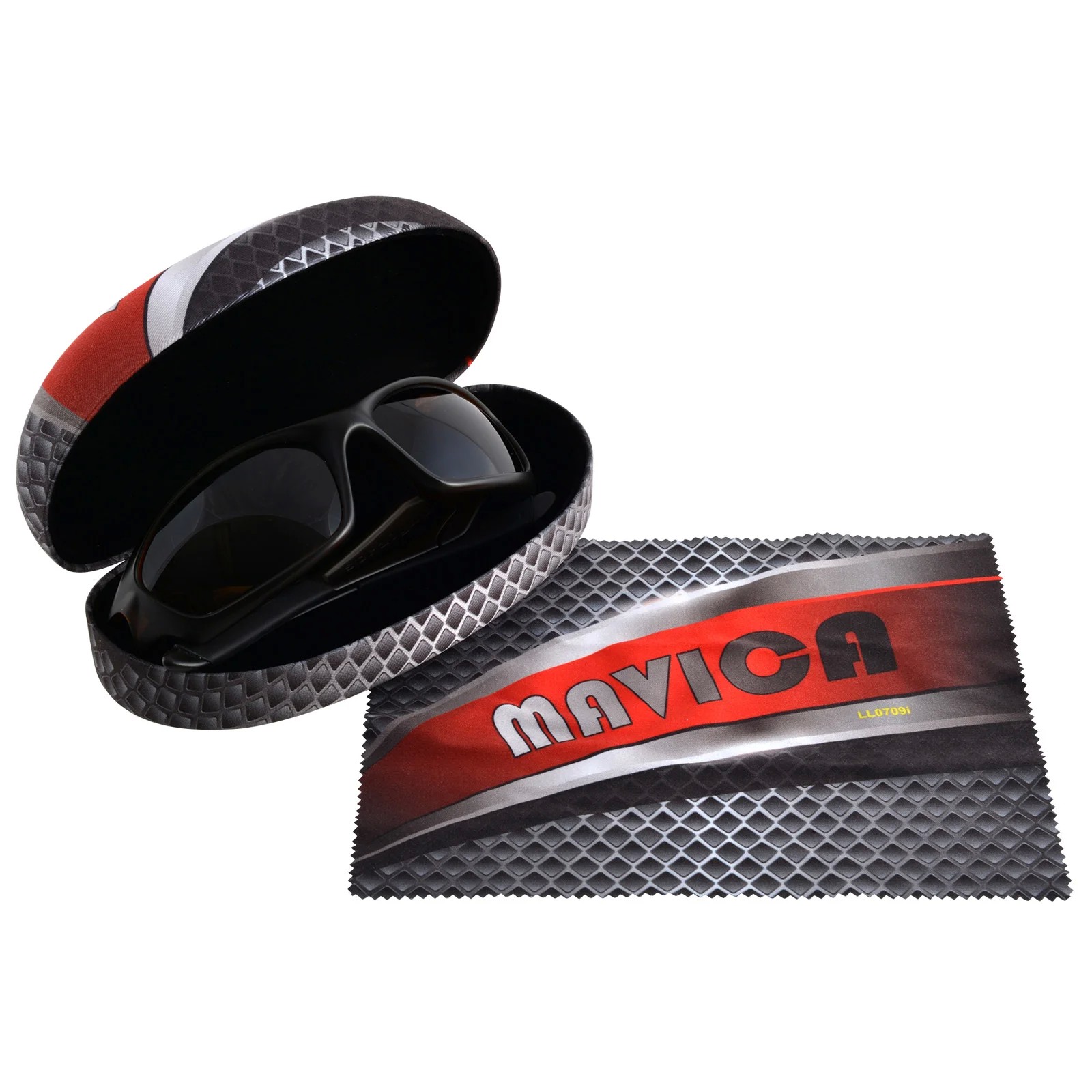 Hard Metal Sunglasses Case with Lens Cloth
