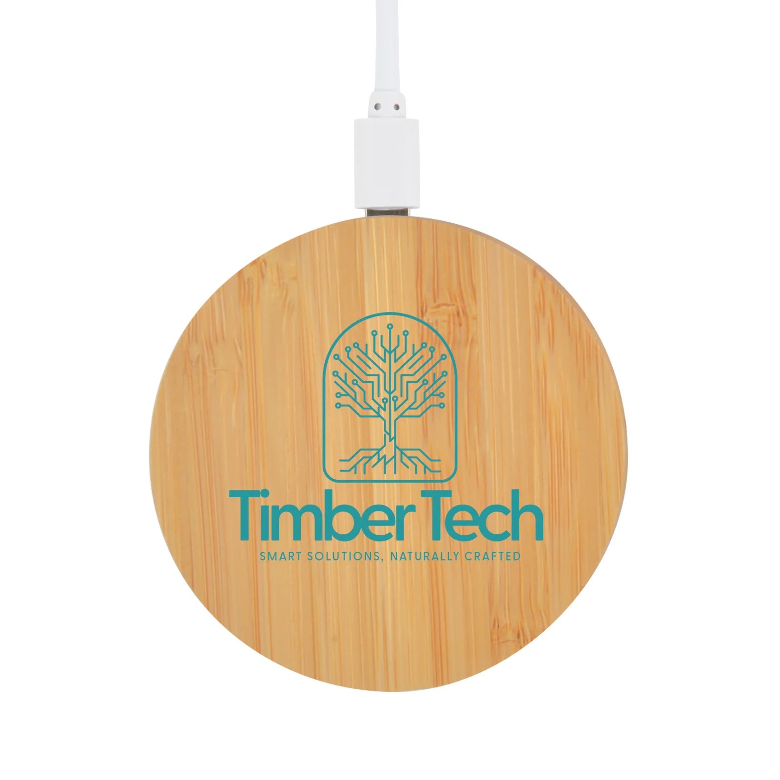 Arc Round Bamboo Wireless Charger
