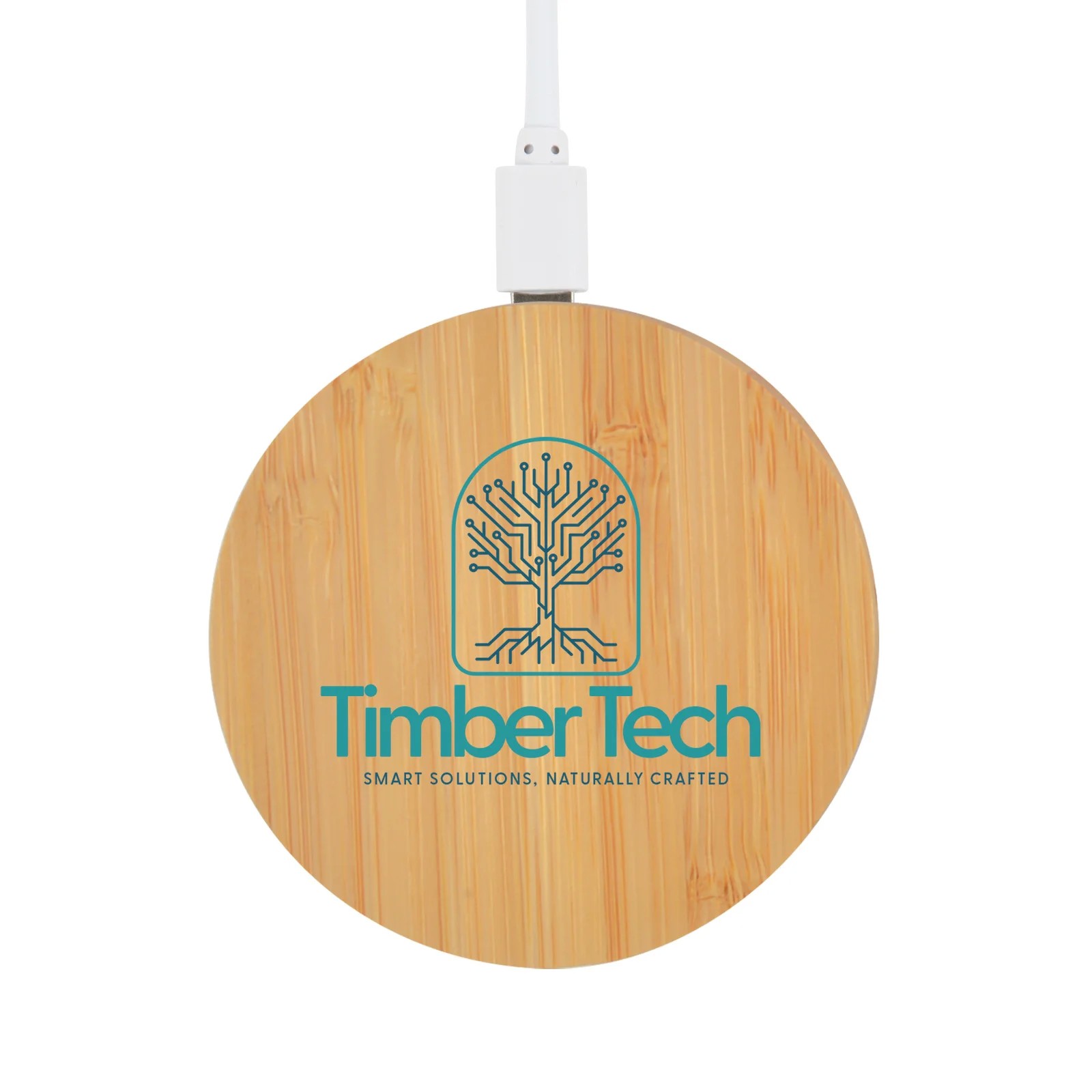Arc Round Bamboo Wireless Charger