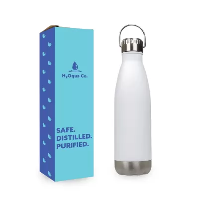 Soda 700ml Stainless Steel Drink Bottle with Hanger Lid