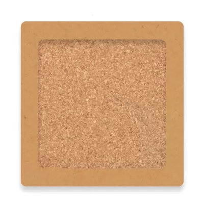 Villa 4 Piece Square Cork Coaster Set