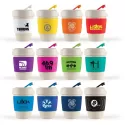 Kick Eco 320ml Silicone Band Wheat Straw Coffee Cup