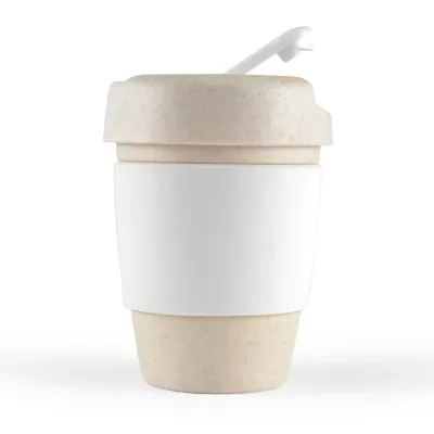 Kick Eco 320ml Silicone Band Wheat Straw Coffee Cup