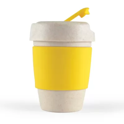 Kick Eco 320ml Silicone Band Wheat Straw Coffee Cup