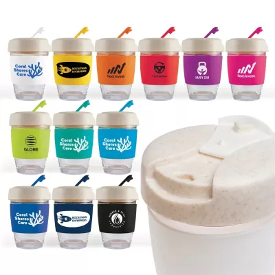 Vienna Eco 320ml Silicone Band Borosilicate Coffee Cup