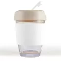 Vienna Eco 320ml Silicone Band Borosilicate Coffee Cup