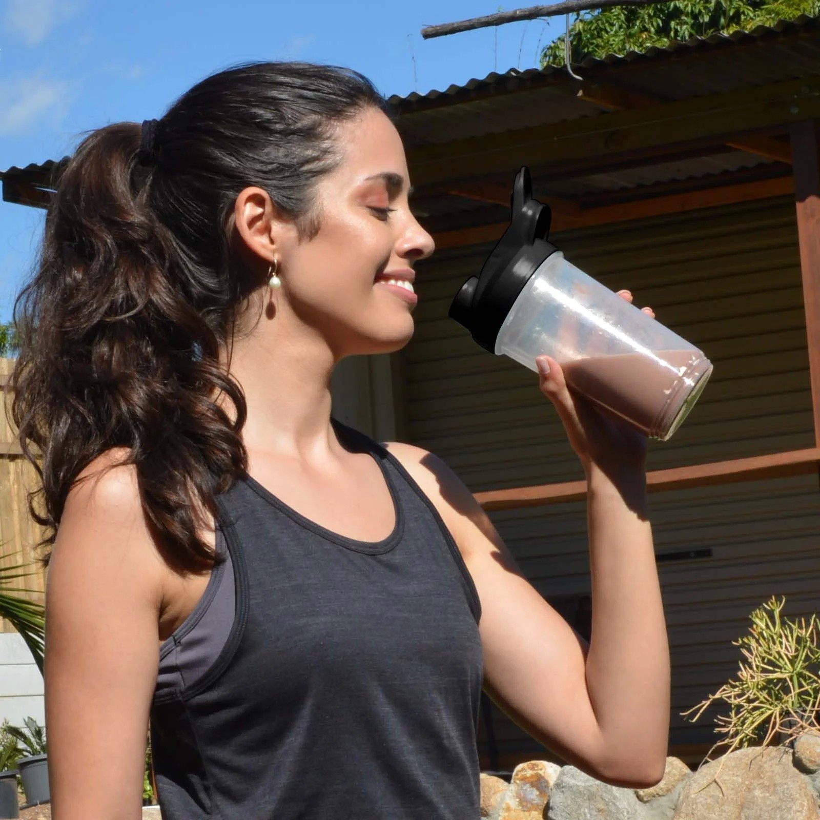 Thor Storage Cup 600ml Stainless Steel Protein Shaker