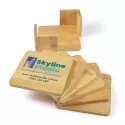 Tropic Coasters of 6 Piece Bamboo Set