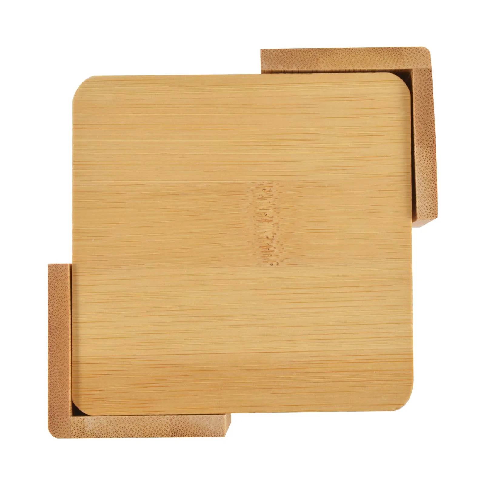 Tropic Coasters of 6 Piece Bamboo Set