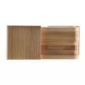 Tropic Coasters of 6 Piece Bamboo Set