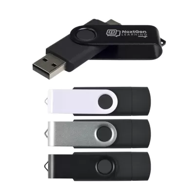 Swivel Dual 8GB USB Flash Drive