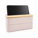 Stax Eco Bamboo Lid Lunch Box with Phone Holder Lid