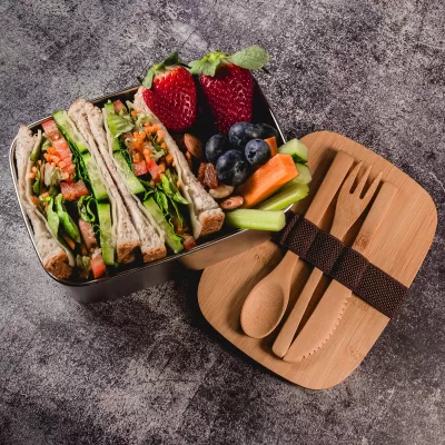 Bermuda Bamboo Lid Stainless Steel Lunch Box