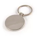 Zinc Circle Bamboo Keytag