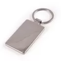 Zinc Rectangle Bamboo Keytag