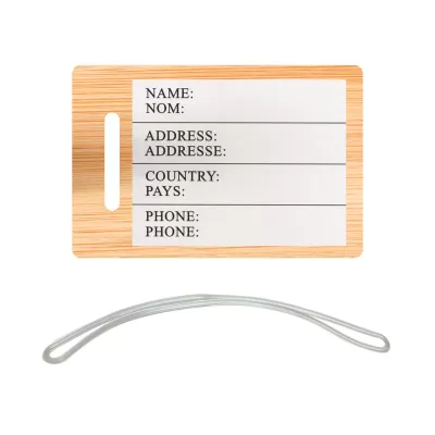 Transit Bamboo Luggage Tag