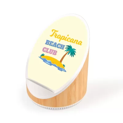 Fresco 15W Bamboo Speaker and Wireless Charging Speaker