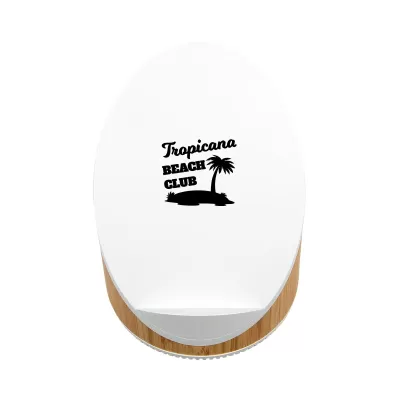 Fresco 15W Bamboo Speaker and Wireless Charging Speaker