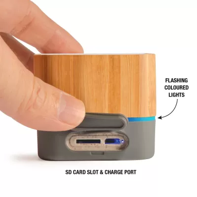 Gig 3W Bamboo Bluetooth Speaker