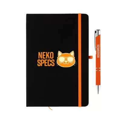 Venture Supreme Napier Pen A5 Aluminium Notebook