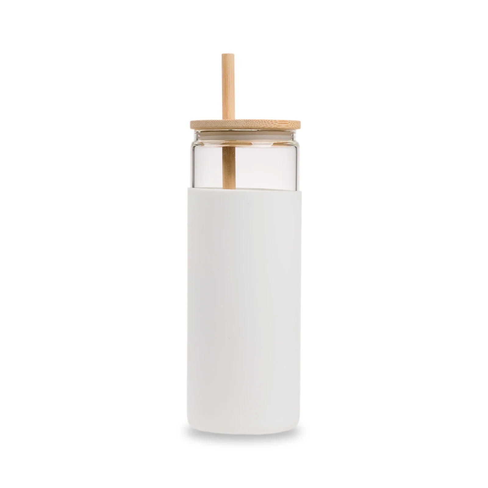 Pisa 480ml Bamboo Lid Glass Tumbler